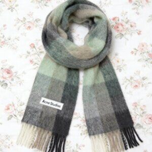 Acne Studios Multicolor Checkered Scarf